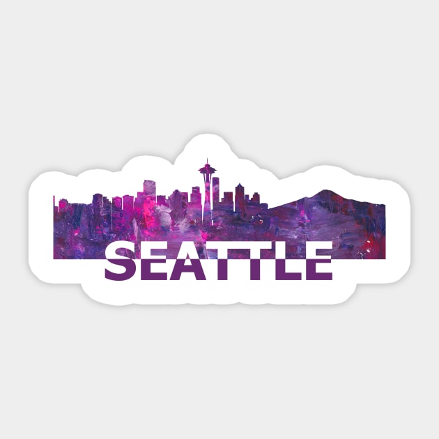 Seattle Sticker by artshop77